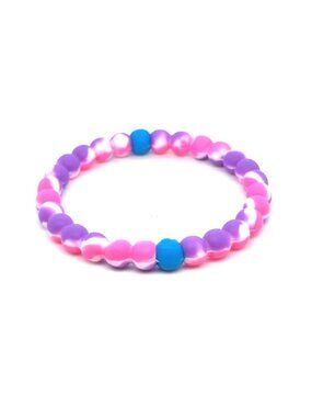 Lokai Marbled Pink, Blue, Purple Beaded Bracelet